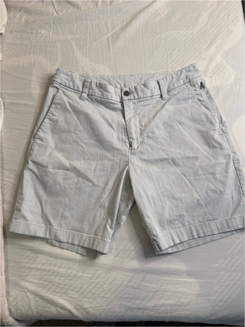 Men's Light Gray Casual Chino Shorts